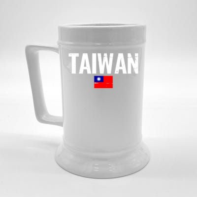 Taiwan Proud Taiwanese Flag Funny Gift Beer Stein