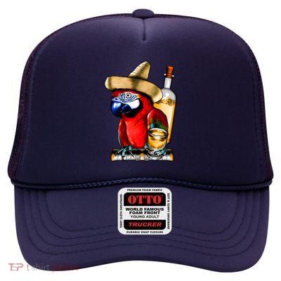 Tequilla Parrot High Crown Mesh Back Trucker Hat