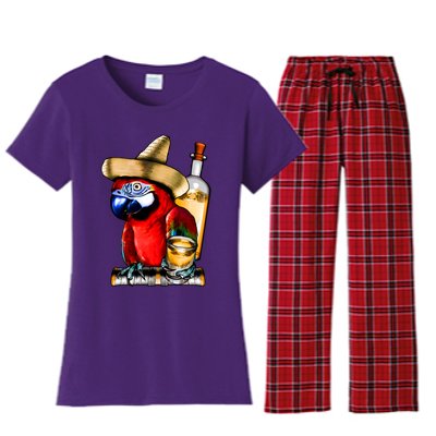 Tequilla Parrot Women's Flannel Pajama Set