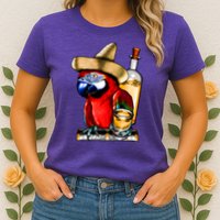 Tequilla Parrot Womens T-Shirt