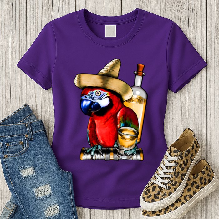 Tequilla Parrot Womens T-Shirt