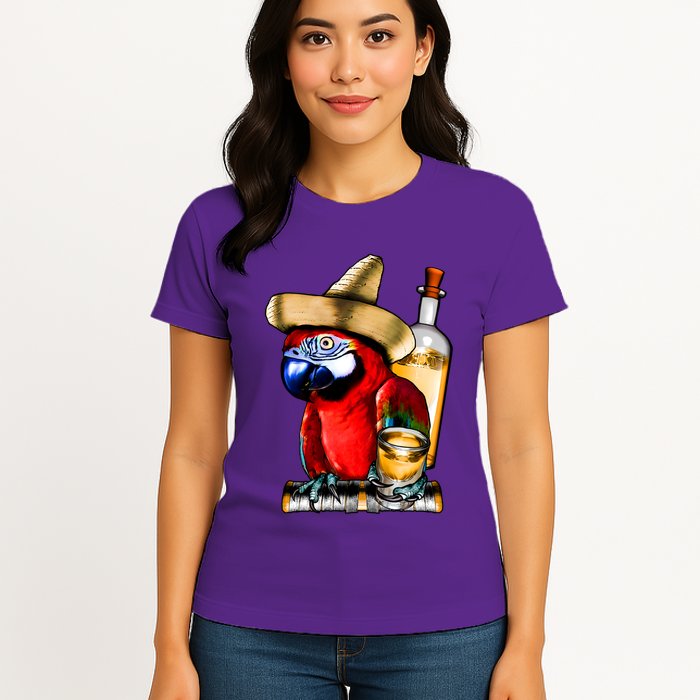 Tequilla Parrot Womens T-Shirt