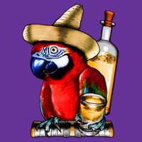 Tequilla Parrot Womens T-Shirt
