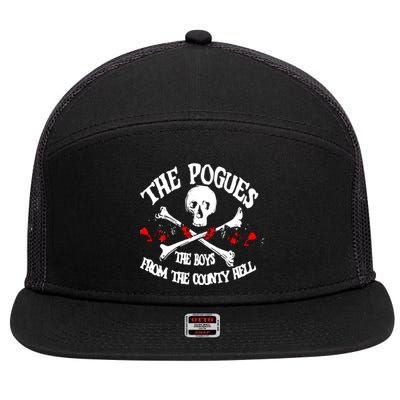 The Pogues 7 Panel Mesh Trucker Snapback Hat