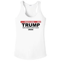 Text Pennsylvania To 88022 Trump Make America Great Again 2024 Ladies PosiCharge Competitor Racerback Tank