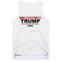 Text Pennsylvania To 88022 Trump Make America Great Again 2024 Tank Top