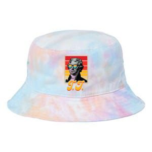 Tj President Thomas Jefferson Retro Patriotic 4th Of July Tie Dye Newport Bucket Hat