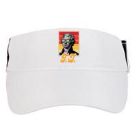 Tj President Thomas Jefferson Retro Patriotic 4th Of July Adult Drive Performance Visor