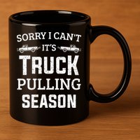 Truck Pulling Tractor Pulling Pull Truck 11oz C Handle Ceramic Mug