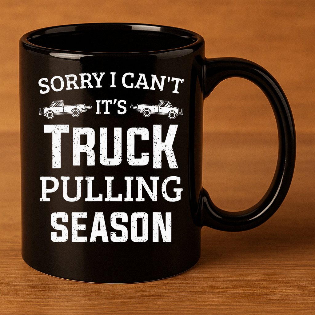 Truck Pulling Tractor Pulling Pull Truck 11oz C Handle Ceramic Mug