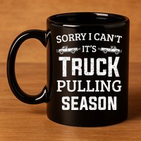 Truck Pulling Tractor Pulling Pull Truck 11oz C Handle Ceramic Mug