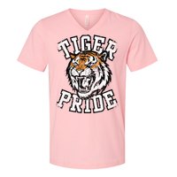 Tiger Pride Tiger Mascot School Sports Team V-Neck T-Shirt