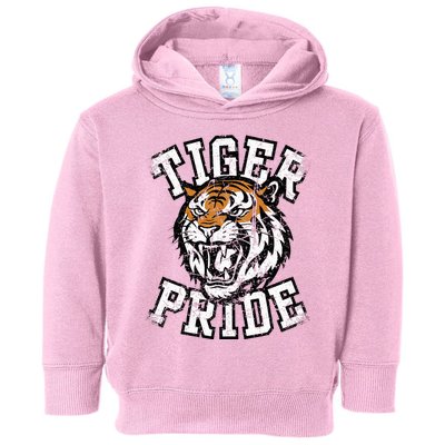 Tiger Pride Tiger Mascot School Sports Team Toddler Hoodie