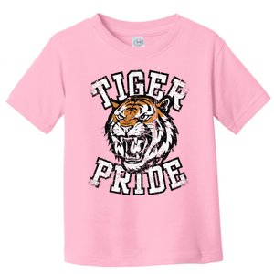 Tiger Pride Tiger Mascot School Sports Team Toddler T-Shirt