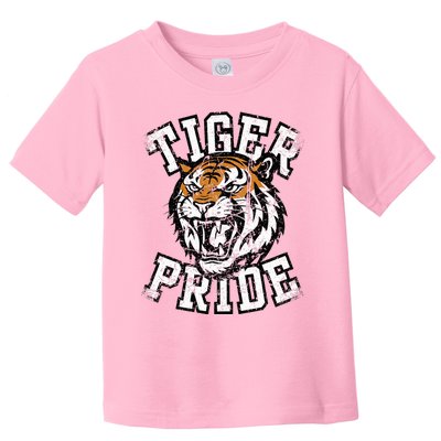 Tiger Pride Tiger Mascot School Sports Team Toddler T-Shirt