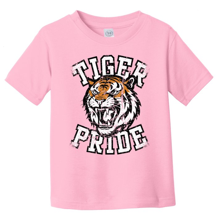 Tiger Pride Tiger Mascot School Sports Team Toddler T-Shirt