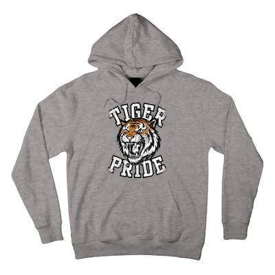 Tiger Pride Tiger Mascot School Sports Team Tall Hoodie