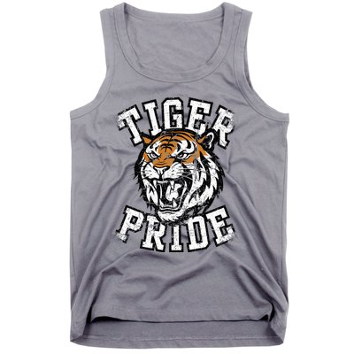 Tiger Pride Tiger Mascot School Sports Team Tank Top