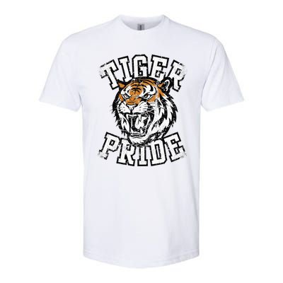 Tiger Pride Tiger Mascot School Sports Team Softstyle® CVC T-Shirt