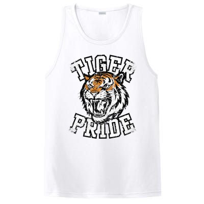 Tiger Pride Tiger Mascot School Sports Team PosiCharge Competitor Tank