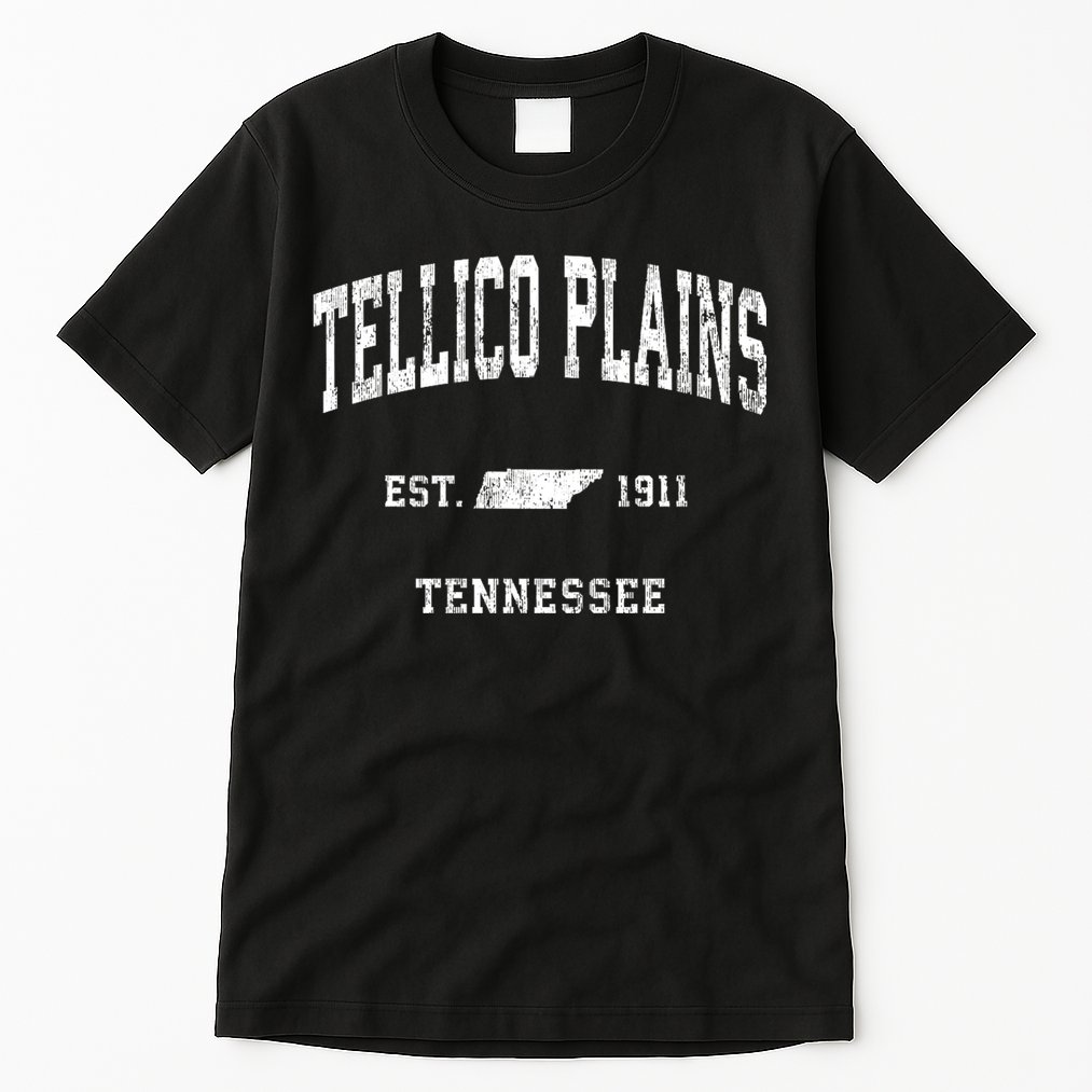 Tellico Plains Tennessee Tn Vintage Athletic Sports Tall T-Shirt