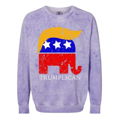 Trumplican Potus Trump Support Republican Conservative Colorblast Crewneck Sweatshirt