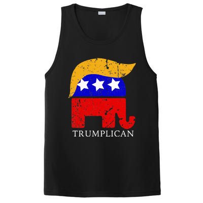 Trumplican Potus Trump Support Republican Conservative PosiCharge Competitor Tank