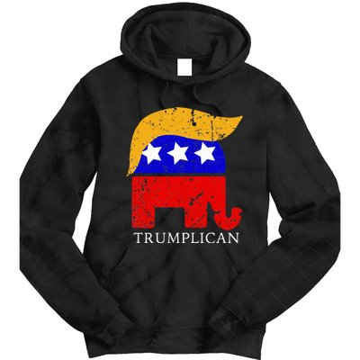 Trumplican Potus Trump Support Republican Conservative Tie Dye Hoodie