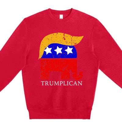 Trumplican Potus Trump Support Republican Conservative Premium Crewneck Sweatshirt