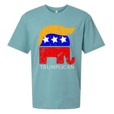 Trumplican Potus Trump Support Republican Conservative Sueded Cloud Jersey T-Shirt