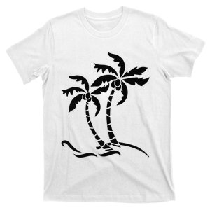 Tropical Palm Trees Graphic Beach Vacation Summer Palm Trees T-Shirt