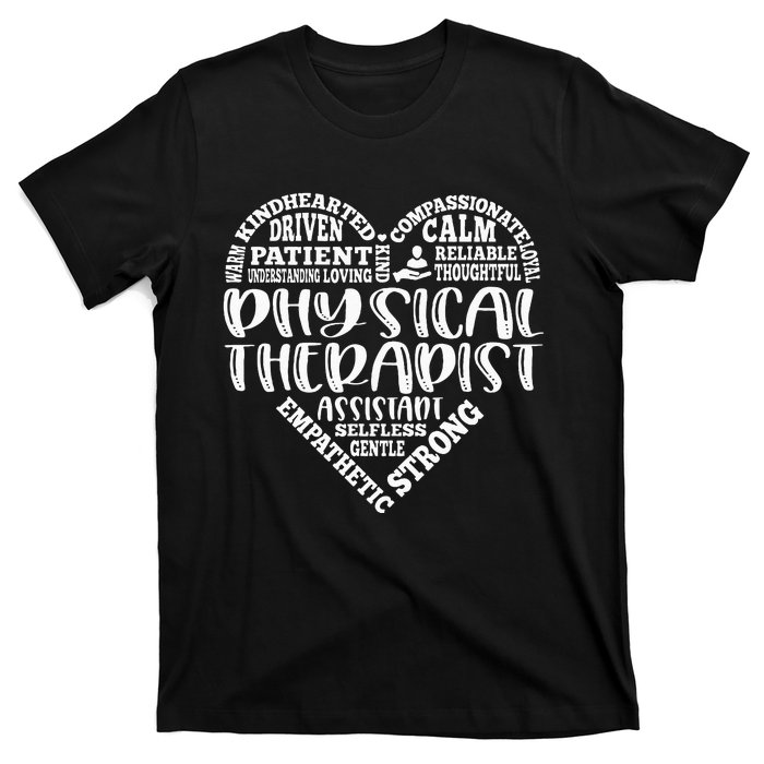 Typography Physical Therapy Physical Therapist PT Month T-Shirt