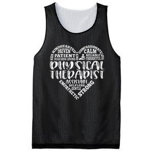 Typography Physical Therapy Physical Therapist PT Month Mesh Reversible Basketball Jersey Tank