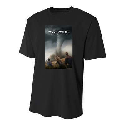 Twisters Poster Youth Performance Sprint T-Shirt