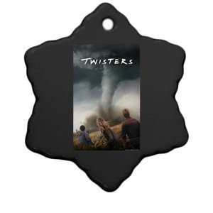 Twisters Poster Ceramic Star Ornament