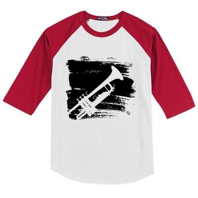 Trumpet Player Kids Colorblock Raglan Jersey