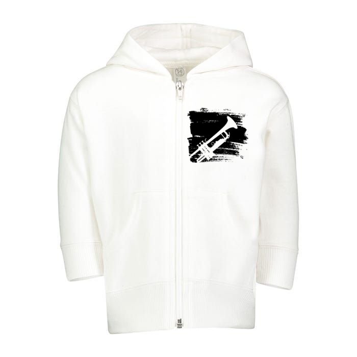 Trumpet Player Toddler Zip Fleece Hoodie