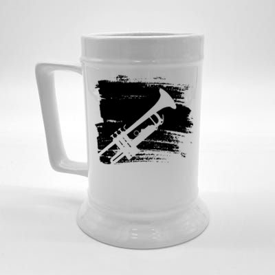 Trumpet Player Beer Stein