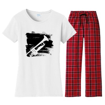 Trumpet Player Women's Flannel Pajama Set