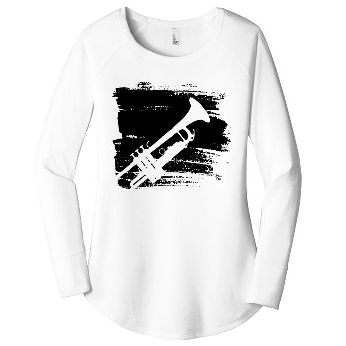 Trumpet Player Women's Perfect Tri Tunic Long Sleeve Shirt