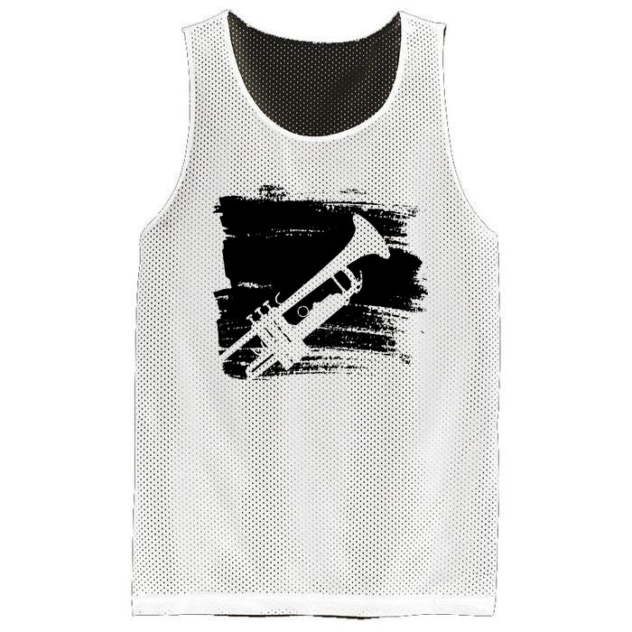 Trumpet Player Mesh Reversible Basketball Jersey Tank