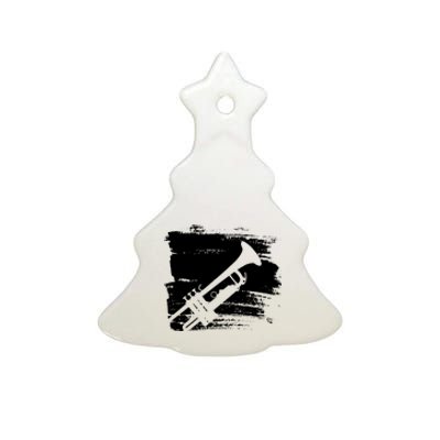 Trumpet Player Ceramic Tree Ornament