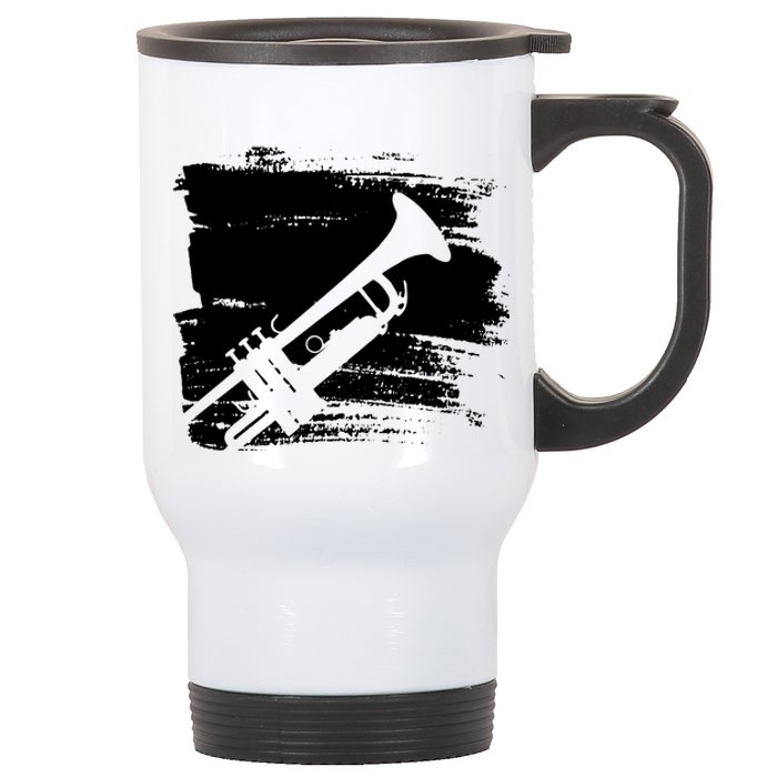 Trumpet Player Stainless Steel Travel Mug