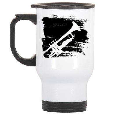 Trumpet Player Stainless Steel Travel Mug