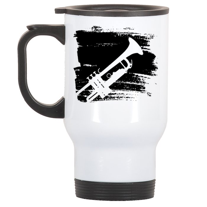 Trumpet Player Stainless Steel Travel Mug