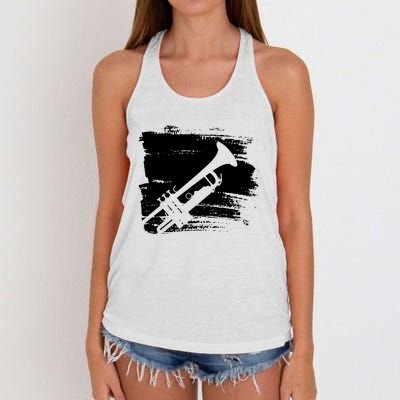 Trumpet Player Women's Knotted Racerback Tank