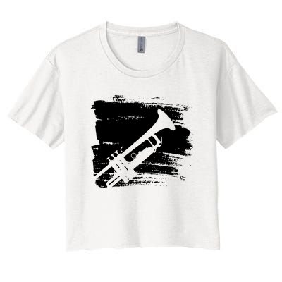 Trumpet Player Women's Crop Top Tee