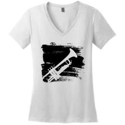 Trumpet Player Women's V-Neck T-Shirt