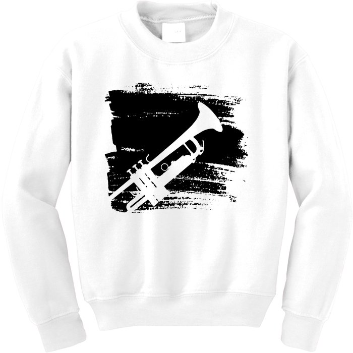 Trumpet Player Kids Sweatshirt