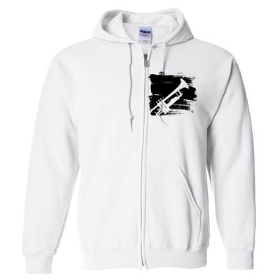 Trumpet Player Full Zip Hoodie